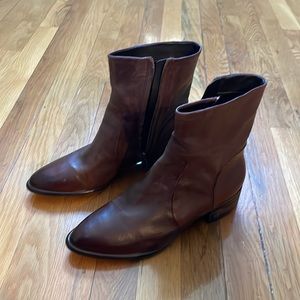 Sam Edelman Brown Leather Booties NWT
